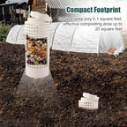 Inground Farm Composter, Outdoor Farm Compost Bin for Reducing Kitchen Food Waste, Raised Garden Beds and Yards, 12 x 6 x 6 inches, Sustainable Gardening Tool Worm Composter (3)