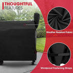 Unicook Pellet Grill Cover Compatible with Traeger Pro 34/780 Series, Texas, and Pit Boss 820, Heavy Duty Waterproof Wood Pellet Smoker Cover, Fade Resistant Full Length BBQ Grill Protector, Black
