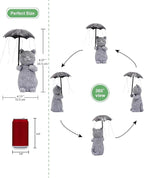 Qeeman Cat Garden Statue Outdoor: Outside Decor Yard Patio Balcony Landscaping Lawn Figurine Ornaments - Birthday Gifts for Mom Grandma Women Dad Lover Sister