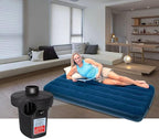Quick-Fill Electric Air Pump with 3 Nozzles, AC 110V-120V Portable Inflator Deflator for Inflatables Pool Float Toys Air Mattress Bed Couch Swim Ring Tube Raft