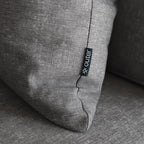 Outer Outdoor Throw Pillow with OuterWeave Performance Fabric, Decorative Outdoor Pillow for Patio & Outdoor Furniture, Includes Machine Washable Pillow Cover and Insert - Dark Pebble Gray, 20"x20"