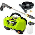 Electric Pressure Washer 2100 PSI - Portable Power Washer for Car Detailing, Patios, Fences and Outdoor Cleaning, Compact Design with Foam Cannon, Turbo and Fan Nozzles, ETL Certified
