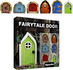Set of 6 Fairy Garden Door Miniature Garden Decor Outdoor Garden Accessory for Gardens Gate Decoration in Yard Landscaping and Indoor Decor