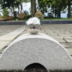 304 Stainless Steel Gazing Ball Sculptures Diamond Ball Decoration Mirror Hollow Decor Ball Reflective Garden Sphere Hollow Metal Ball Ornament Statues Gazing Globe for Home Garden (3 inch)