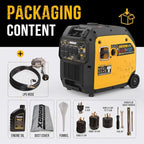 7500W Dual Fuel Inverter Generator, Gas & Propane Powered, RV Ready Remote/Electric Start, Super Quiet, 120V/240V with CO Sensor Portable Generator for RV, Camping or Party,EPA Compliant