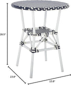 SAFAVIEH Outdoor Collection California Navy/Navy Bistro Table (Fully Assembled)