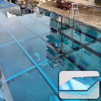 2mm Polycarbonate Sheet,Polycarbonate Greenhouse Panels,Roofing Transparent Insulation Daylighting Panels,Strong and not Easily Deformed,for Greenhouse Sheds Roofs,Carports.(Blue,6x13.1ft)