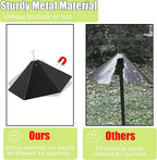 Widened 19" Metal Squirrel Baffle for Bird Feeder Poles - Outside Baffle Guard, Weatherproof Outdoor Squirrel Proof Protector with Matte Black Finish (1 Pack)