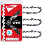 KAKEI Skiptooth 28 Inch Chainsaw Chain 3/8" Pitch .050" Gauge 91 Drive Links- 36760050091, 33RSF 91 Fits Stihl MS660, MS440, MS391 and More - 72EXJ091G (3 Chains) - Full Chisel