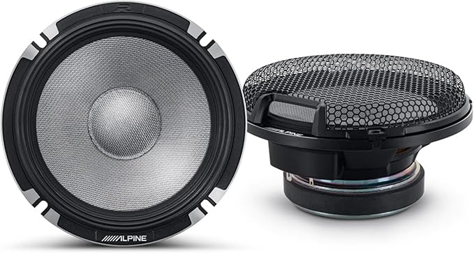 Alpine 6.5" R2 Pro-Series High-Resolution Speaker Bundle - A Pair of R2-S6533-Way Component Speakers & a Pair of R2-S652 6.5" 2-Way Component Speakers
