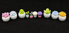 Geiomoo Miniature Resin Set, Mixed Garden Mini Fish Tank Accessories for Landscape Home DIY Crafts Decors (10 Pcs)