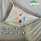 COBIZI 12x12 Pop up Gazebo on Clearance with Mosquito Netting,carpas para Patio Deals,Outdoor Canopy Tent with Portable Carrying Bag, Patio Gazebo for Garden Backyard, Lawn & Beach,Grey