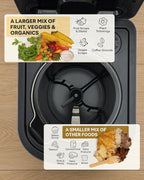 Electric Composter for Kitchen, Compost Bin - 4L Large Capacity, 3 Processing Modes, 3 Capacity Options, 2 Carbon Filters, Auto-Cleaning Auto-Drying (White)