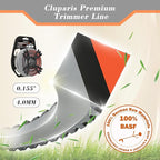 Cluparis 155 Sawtooth Trimmer line Heavy Duty for Push String Trimmer 1-Pound, 0.155" Nylon Weed Eater String .155-inch-by-102-ft Commercial String Trimmer Line in Spool with Line Cutter