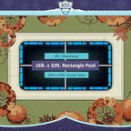 Buffalo Blizzard Economy 16 ft x 32 ft Rectangular Winter Pool Cover | Black/Blue | Closing Inground Swimming Pools | Easy to Install | Heavy Duty, Cold & UV Resistant | Shields from Seasonal Debris