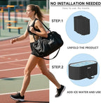 59''Portable insulated bathtub, Ice Bath Tub for Athletes, Inflation-free bathtub for shower, Ice Plunge Tub with Cover, Baths at Home & Outdoor