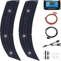 600 Watt Flexible Solar Panel for RV, 2 × 300 Watt 12 Volt Solar Power Panel Kit with 40A Solar Charge Controller Monocrystalline Solar Panels for Camping Off Grid Car Battery Charging Boat