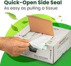 Large Trash Bag 13 Gallon Tall Drawstring 100% Post-Consumer Recycled Garbage Bag Waste Bag for Kitchen Office