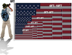 American Flag 2x3 Ft, Four Brass Grommets Multipurpose US Flag, Embroidered Stars, Sewn Stripes, Outdoor Heavy Duty Durable USA Flags, Hanging Indoor/Bedroom/Room/Wall American Flag