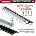 1687806 Snow Blower Auger Paddles Kit with 1752660AYP Scraper Replaces Snapper 1687489 1687489YP 1687628YP 1739727 1752606 1752606YP for Murray SS822E 7522ES 1022E 22" Single Stage Snowblower