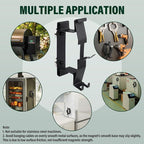 Strong Magnetic Power Cord Organizer, Goldusk All-Metal Cable Holder with Bulit-in Hook for Most BBQ Wood Pellet Smoker Grills Accessories for Traeger, for Pit Boss, for Z Grill &More (Indoor/Outdoor)