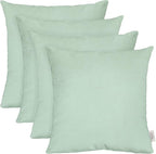 RSH DECOR: Sunbrella Square Throw Pillows Set of 4 | 20" x 20" | Water and Fade-Resistant Performance Fabric | Outdoor Pillow Covers with Down-Alternative Inserts | Canvas Spa