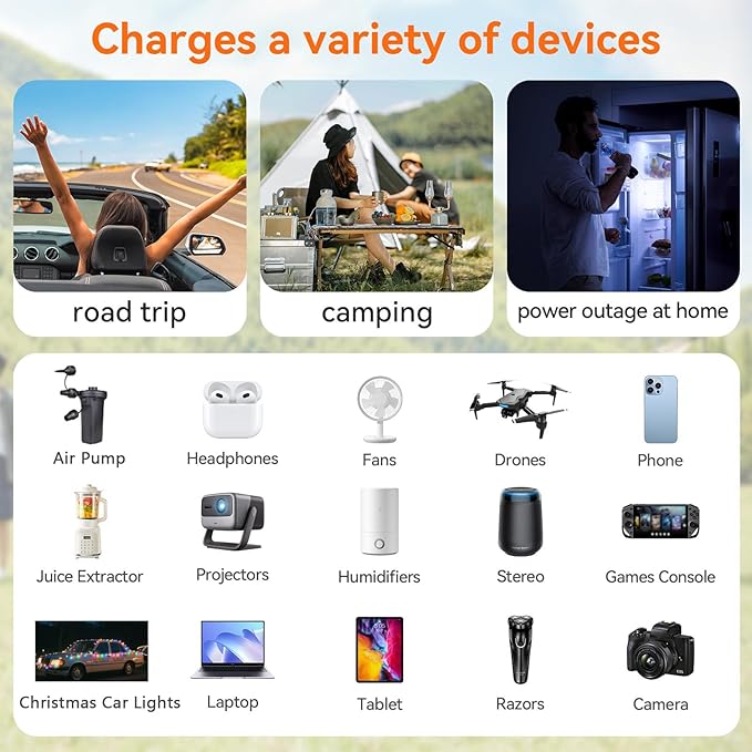 ALLWEI 300W Car Power Inverter, DC 12V to 110V AC Converter Car Plug Adapter Outlet with 27W PD USB-C & 18W USB-A Fast Charge, Car Cigarette Lighter Charger for Phone, Laptop, Tablet - Blue
