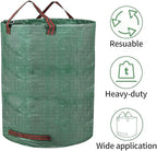 3-Pack 32 Gallon Garden Waste Bag Leaf Bags Reusable Heavy Duty Waste Bags Perfect for Garden, Lawn, Leaf/Leaves, Yard Debris Storage and Garden Accessories