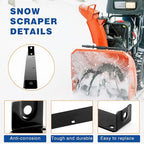 Zonon 2 Pcs 790-00120-0637 Shave Plate for Snow Throwers, Replaces 753-0625, 784-5581, 790-00120, 784-5581a and 784-5581a-0637(26)