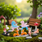 Kai Dream 15Pcs Fairy Garden Accessories, Fairy, Gnome, Animal Figurines, Miniature Resin Figurines