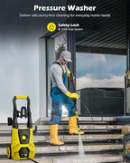 Pressure Washer-5000PSI with 4 Nozzles, 35FT Power Cord, Power Washer Cleaning Machine with Foam Cannon for Cars Fences Driveways Patios Home Cleaning