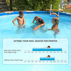 Swimming Pool Heater EU30, Max 11568BTU Electric Pool Heat Pumps for Above Ground Pools up to 2000Gallons, Titanium Heat Exchanger, High Efficient, 110V-120V Plug in Pool Warmers