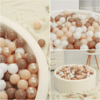 TRENDPLAY Plastic Balls for Ball Pits 2.2 Inch, Pack of 50 100 200 500 Hollow Balls, Perfect for Toddler Baby Pools,Party,Festival Decoration