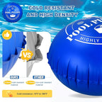 5 FT Pool Pillows for Above Ground Pools with 59 Ft Rope, 0.5mm PVC Cold-Resistant for Closing Winter, Winterize Pool Closing Kit Winter Pool Cover Pillow No Leak