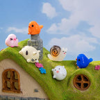 160 Styles Mini Resin Animals 160pcs Variety Tiny Animals Figures Miniature Little Small Figurines Bulk for Micro Fairy Garden Landscape Accessories Hide Decor Aquarium