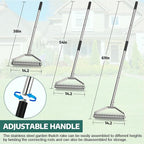 Thatch Rakes for Lawns,14.2-Inch Thatching Rake,304 Stainless Steel Dethatcher Rake with Adjustable Handle and 2 Extra Replaceable Blades,Heavy Duty Rakes for Cleaning Dead Grass and Loosening Soil