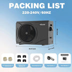 MICOE 100000 BTU Energy Efficient Electric Pool Heat Pump for Above Ground Pools Up to 36ft & 26,000 Gallons, Electric Swimming Pool Heat Pump with Large Heating Capacity