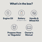Generac 12,500 Starting Watt Tri-Fuel Portable Generator - Electric Start - Gas, Propane or Natural Gas - Home Backup, Jobsite, or RV - Quiet Operation - Long Runtime - 50-State Compliant