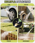 Electric Pressure Washer, 4800 PSI with 23FT Cord, 4 Quick Nozzles, Foam Cannon Electric Power Washers for Car, Garden, Patio, Driveways