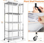 Bstrip Indoor Greenhouse with Grow Light, Mini Green house with 4 Pack T8 Full Spectrum Plant Lights with Timer, Plant Shelf with Tent for Indoor Plant, Seed Starting, Seed Tray, 29.5"x13.8"x59"