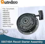 Recoil Starter Assembly 590749A fits Tecumseh 590789 590672 590733 HM100 HMSK80 HMSK85 HMSK90 HMSK100 HMSK105 HMSK110 LH318 LH358 Snow King Snow Blowers Replace 590749