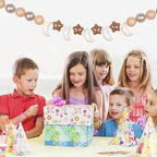 GOGOSO Ball Pit Balls Stars Moon Shapes Plastic Pitballs for Toddler Play Tent Baby Photo Props Kids Pool Water Toys Kiddie Pool Party Decor, Coffee+Beige Mix Cream Colors +Pearl Colors,200PCS