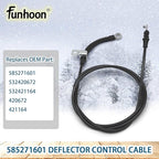 585271601 Deflector Control Cable for Husqvarna 924 HV, ST 230 E, ST 261 E, ST 268 EP, ST 276 EP, ST 324 P, ST 327 T, Poulan, Jonsered Snow Blowers Replaces 532420672 532421164