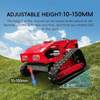 Remote Control Lawn Mower, 196cc EPA Engine, 55 cm/ 21.6 inch Mowing Width RC Mower, Crawler Mower with 45°Climbing Capacity, Wireless Grass Cutting Machine for Yard, Garden, Orchard, Grassland