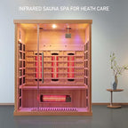 3Pcs Full Far Infrared Carbon Fiber Glass Red Light Heater Tube, Infrared Sauna Heater Tube Sauna Accessories, 110V Heater, Infrared Suana Heating Tube for Wooden Indoor/Outdoor Sauna (110V)