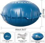 LIBERECOO 4FT Round Pool Pillows for Above Ground Pools - Super Durable 0.4 mm Winter Pillow | Round Inflatable Pillows for Pool Closing (4ft Diameter) | Air Pillow for Winterizing Pool Cover