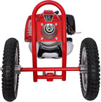 Gasoline Lawn Mower, 49CC 2-Stroke Gasoline Mower Grass Trimmer 6500-7000 RPM Portable Multifunction Gas Brush Cutter String Trimmer for Mountains Lains Orchards & Vegetable Fields