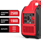 PowerSmart 2500-Watt Portable Gas Inverter Generator, Super Quiet, High Fuel-Efficient Generator, Lightweight, CARB Compliant PS5025