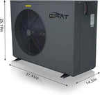 Full Inverter Pool Heater, 78000 BTU, 25000 Gallons, Electric Swimming Pool Heater Pump for Above Ground and Inground Pool, WiFi Capable Timer, Heating and Cooling, Defrosting, 220-240V