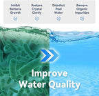 12LBs Pool Shock 68% Calcium Hypochlorite-Chlorine Granular Sanitizer-Kills Bacteria, Algae & Microorganisms-for Inground Pools, Above Ground Pools, Hot Tubs & Spas-1 lb Bag (12-Pack)